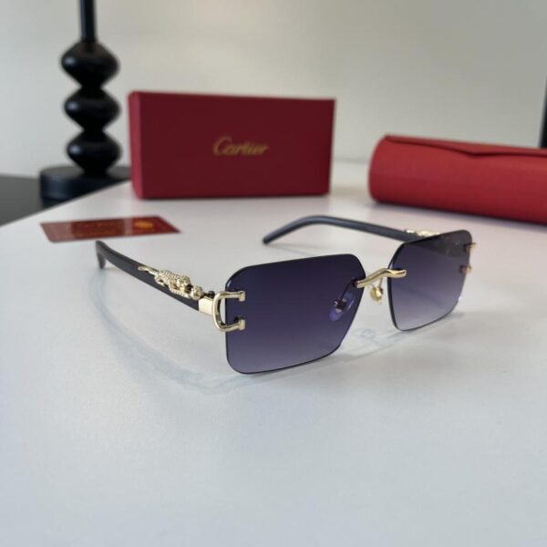 réplica,joyas,joyería,1:1,replica,fake,lujo,barato Gafas de sol Cartier Precious: Patillas de policarbonato metálico con proceso de galvanoplastia ultraligera sin montura (TOY0V7)