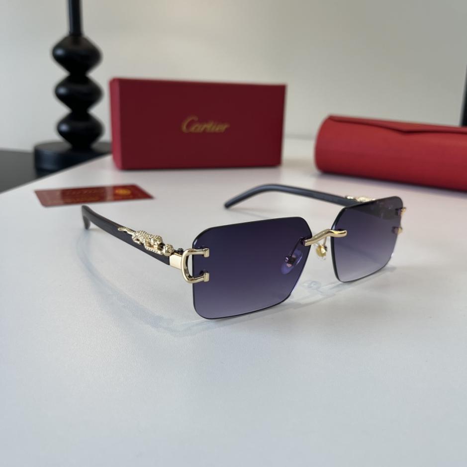 réplica,joyas,joyería,1:1,replica,fake,lujo,barato réplica,joyas,joyería,1:1,replica,fake,lujo,barato Gafas de sol Cartier Precious: Patillas de policarbonato metálico con proceso de galvanoplastia ultraligera sin montura (TOY0V7)