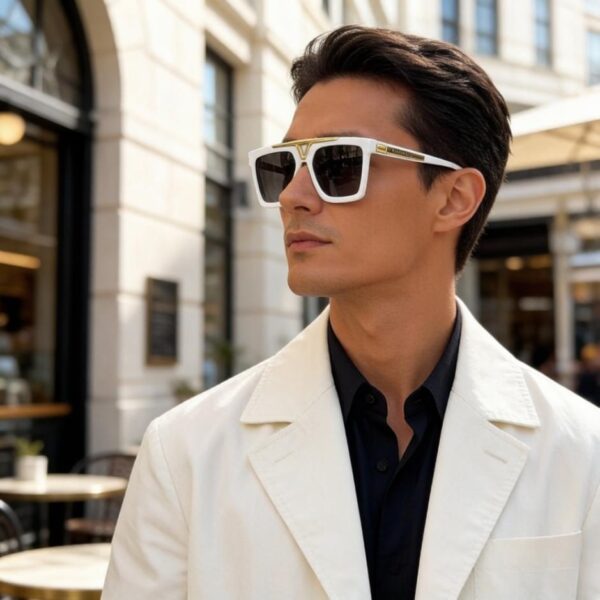 réplica,joyas,joyería,1:1,replica,fake,lujo,barato Gafas de sol Louis Vuitton Cyclone Series con montura negra (O8KI2U)