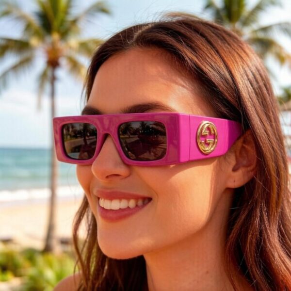 réplica,joyas,joyería,1:1,replica,fake,lujo,barato La colección oficial de principios de primavera de Gucci presenta nuevas gafas de sol extragrandes usadas por muchas celebridades (5Z3VTA).