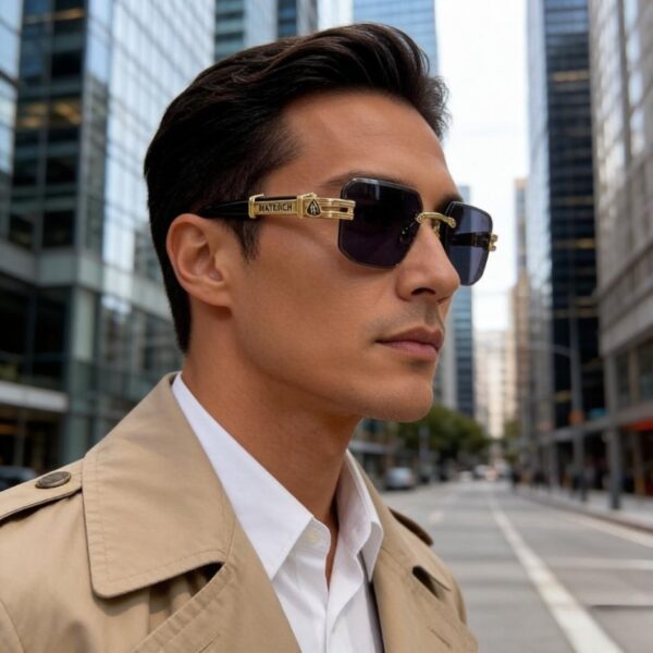 réplica,joyas,joyería,1:1,replica,fake,lujo,barato Nuevas gafas de sol polarizadas Maybach de alta calidad para hombre (O44NER)