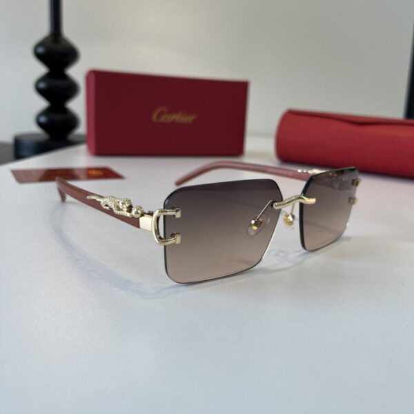 réplica,joyas,joyería,1:1,replica,fake,lujo,barato Gafas de sol Cartier Precious – Patillas de policarbonato metálico con proceso de galvanoplastia ultraligera sin montura (76B5H7)