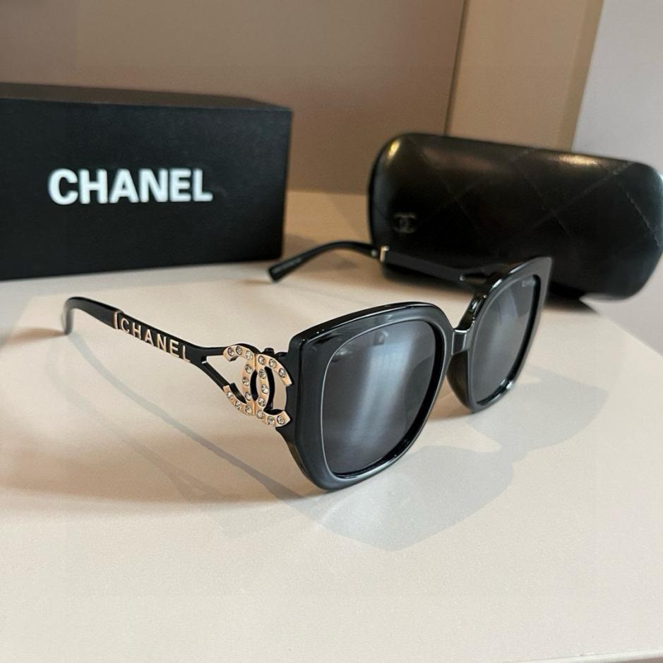 réplica,joyas,joyería,1:1,replica,fake,lujo,barato réplica,joyas,joyería,1:1,replica,fake,lujo,barato Gafas de sol elegantes de Chanel, del mismo estilo que usan las blogueras (SRHN94)