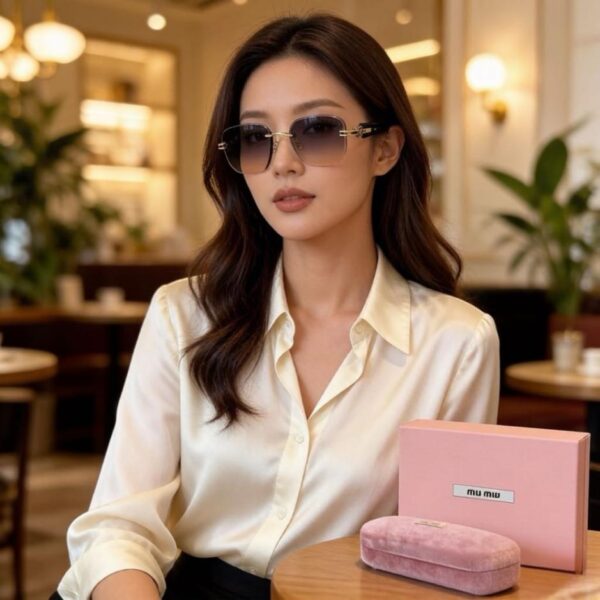 réplica,joyas,joyería,1:1,replica,fake,lujo,barato Gafas de sol MIUMIU nuevas (7T0H10)