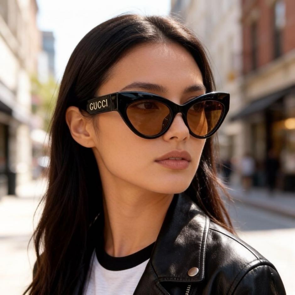 réplica,joyas,joyería,1:1,replica,fake,lujo,barato réplica,joyas,joyería,1:1,replica,fake,lujo,barato Gafas de sol Gucci, gafas de sol estilo ojo de gato (76ROG0)