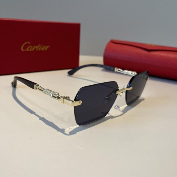 réplica,joyas,joyería,1:1,replica,fake,lujo,barato Gafas de sol Cartier Precious – Patillas de policarbonato metalizado con proceso de galvanoplastia ultraligera sin montura (K1Z56V)