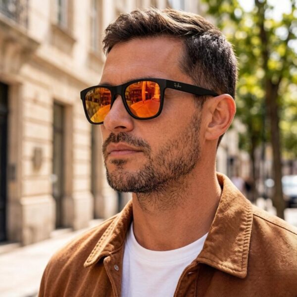 réplica,joyas,joyería,1:1,replica,fake,lujo,barato Gafas de sol Ray-Ban de moda para hombre y mujer, con lentes de cristal, modelo RB2101(X48XHN).