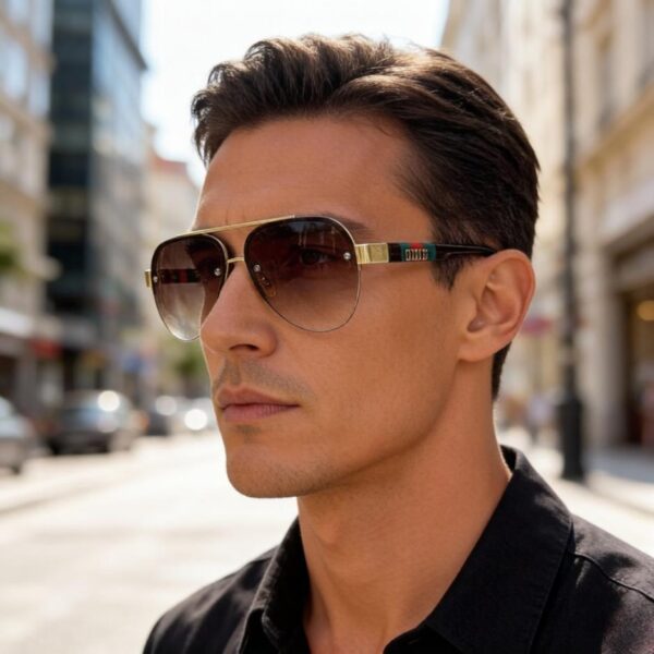 réplica,joyas,joyería,1:1,replica,fake,lujo,barato Las gafas de sol de moda de Gucci, un imprescindible para la protección solar y para realzar el rostro (Z60QMT).