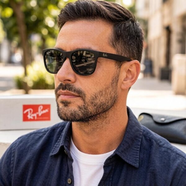 réplica,joyas,joyería,1:1,replica,fake,lujo,barato Gafas de sol Ray-Ban de moda para hombre y mujer, con lentes de cristal, modelo RB2101 (FIHGYO).