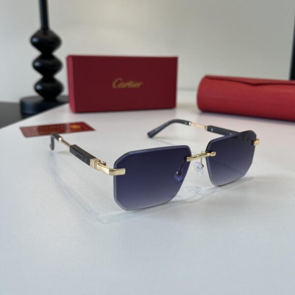 réplica,joyas,joyería,1:1,replica,fake,lujo,barato Gafas de sol premium de CARTIER con patillas de metal PC y un proceso de galvanoplastia ultraligero sin montura (L1QBAD).