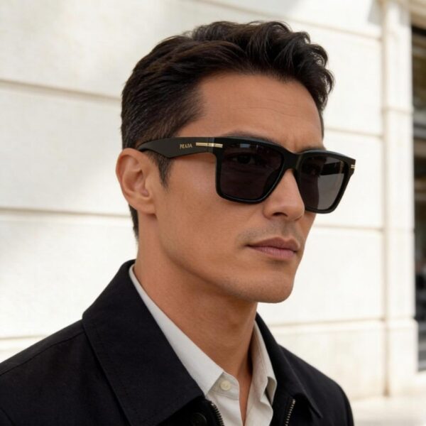 réplica,joyas,joyería,1:1,replica,fake,lujo,barato Gafas de sol de alta gama PRADA para hombre y mujer, con protección solar y efecto moldeador del rostro (B2MY6Z)