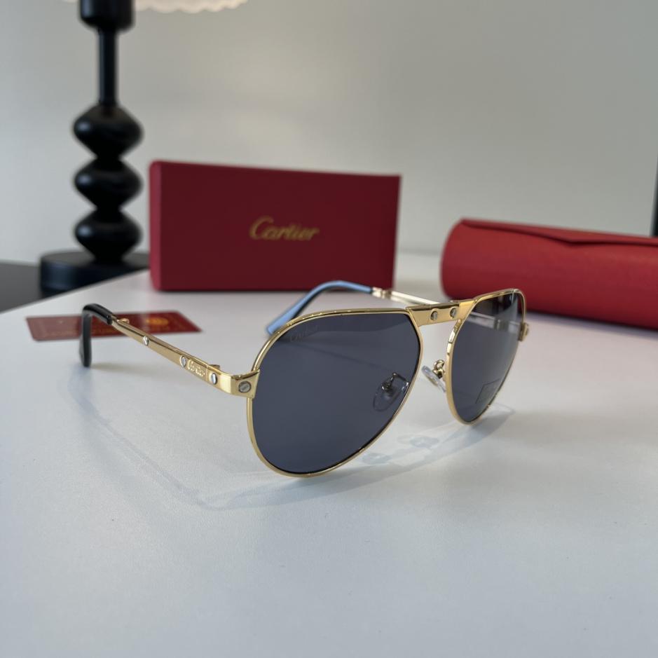 réplica,joyas,joyería,1:1,replica,fake,lujo,barato réplica,joyas,joyería,1:1,replica,fake,lujo,barato Gafas de sol plegables CARTIER, fabricadas con patillas de policarbonato de metal precioso y un proceso de galvanoplastia ultraligero sin montura (GZFS7T).