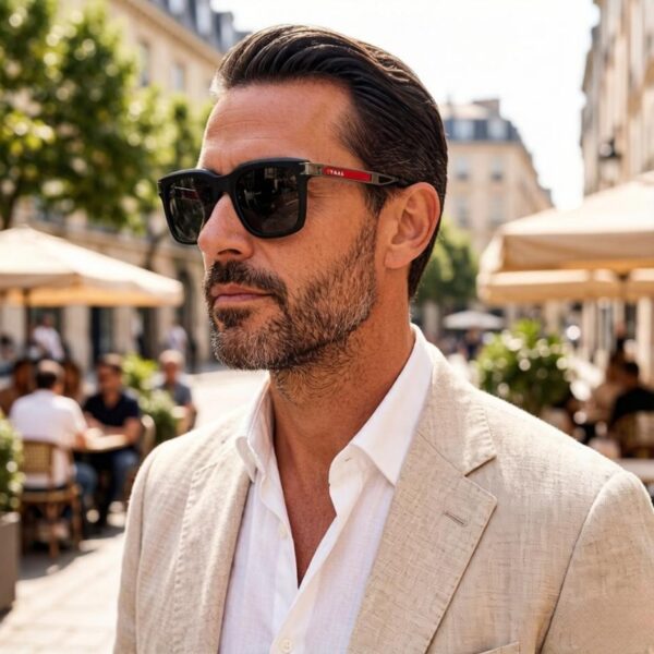 réplica,joyas,joyería,1:1,replica,fake,lujo,barato Gafas de sol para conducir PRADA para hombre, de alta gama, modernas, elegantes y versátiles (Q0RYAL)