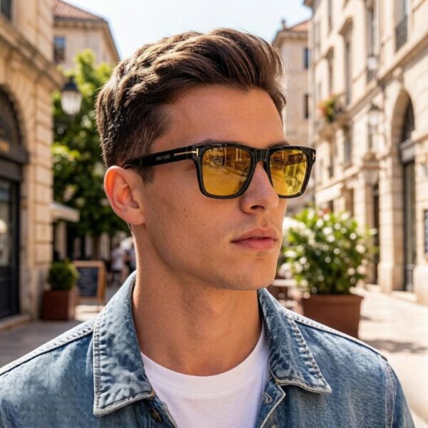réplica,joyas,joyería,1:1,replica,fake,lujo,barato Gafas de sol unisex, elegantes y de diseño exclusivo de TOM FORD (ZZF9FR)