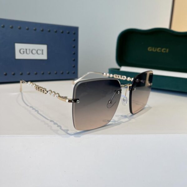 réplica,joyas,joyería,1:1,replica,fake,lujo,barato Gafas de sol Gucci para mujer, montura extragrande, estilo retro (H6SL5A)