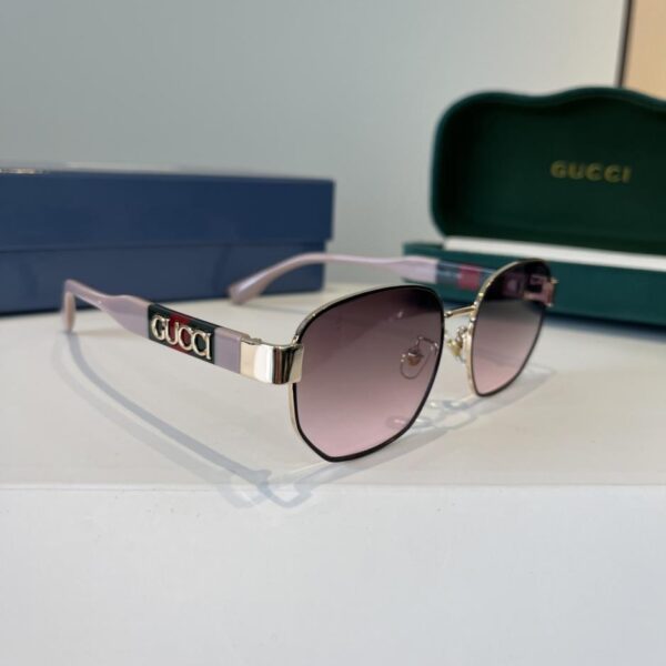 réplica,joyas,joyería,1:1,replica,fake,lujo,barato Gafas de sol Gucci para mujer, montura extragrande, estilo retro (ED8NWV)