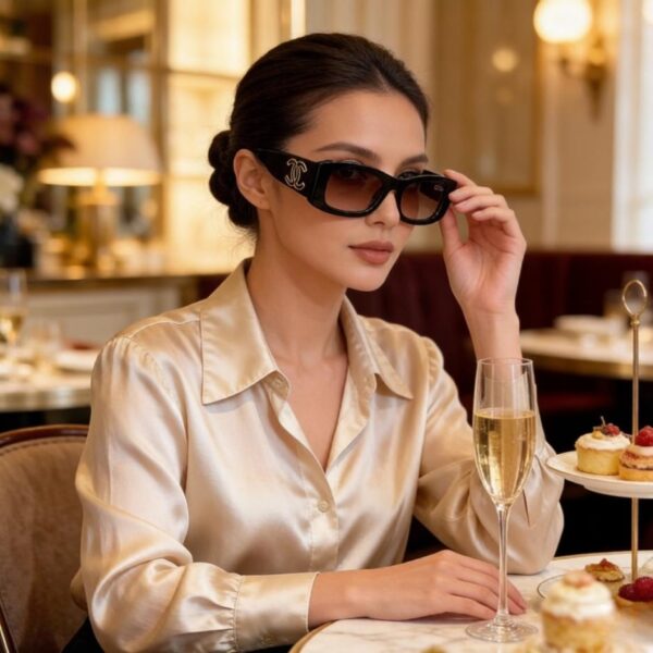 réplica,joyas,joyería,1:1,replica,fake,lujo,barato Gafas de sol Chanel (FGDA3G)