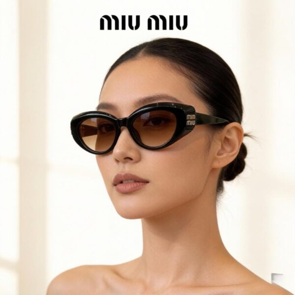 réplica,joyas,joyería,1:1,replica,fake,lujo,barato Gafas de sol estilo ojo de gato MIUMIU (2VA7VE)