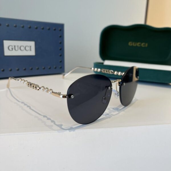 réplica,joyas,joyería,1:1,replica,fake,lujo,barato Gafas de sol Gucci para mujer, montura extragrande, estilo retro (7XRZ5T)