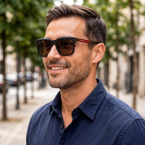 réplica,joyas,joyería,1:1,replica,fake,lujo,barato Gafas de sol de conducción para hombre PRADA de alta gama, modernas, elegantes y versátiles (K9F9I9)