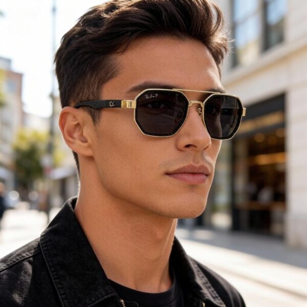 réplica,joyas,joyería,1:1,replica,fake,lujo,barato Gafas de sol Ray-Ban de moda para hombre y mujer RB82008(UJBLKT)