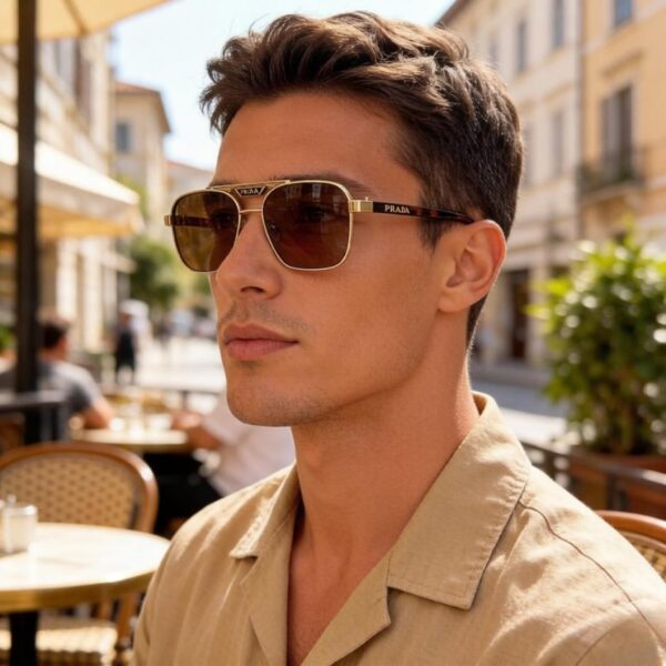 réplica,joyas,joyería,1:1,replica,fake,lujo,barato Gafas de sol polarizadas PRADA, gafas de sol de conducción para hombre de alta gama, modernas, elegantes y versátiles (10265Z)