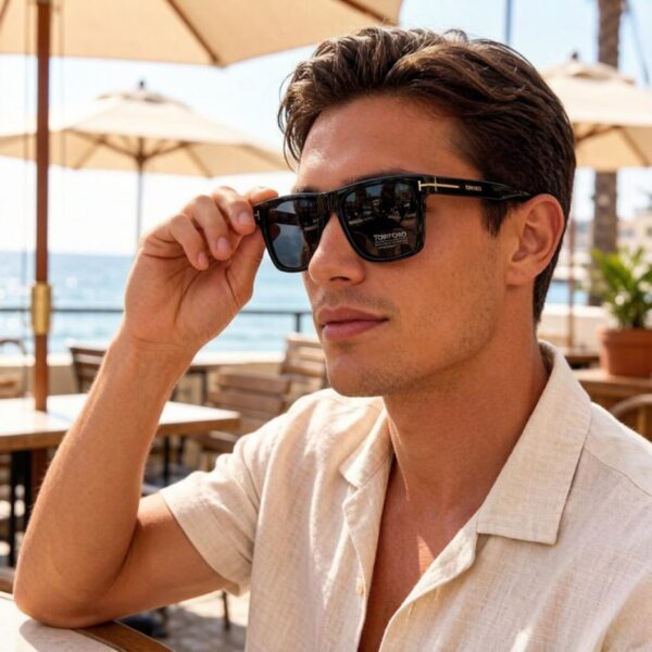 réplica,joyas,joyería,1:1,replica,fake,lujo,barato Gafas de sol unisex, elegantes y de diseño exclusivo de TOM FORD (Z40B9C)