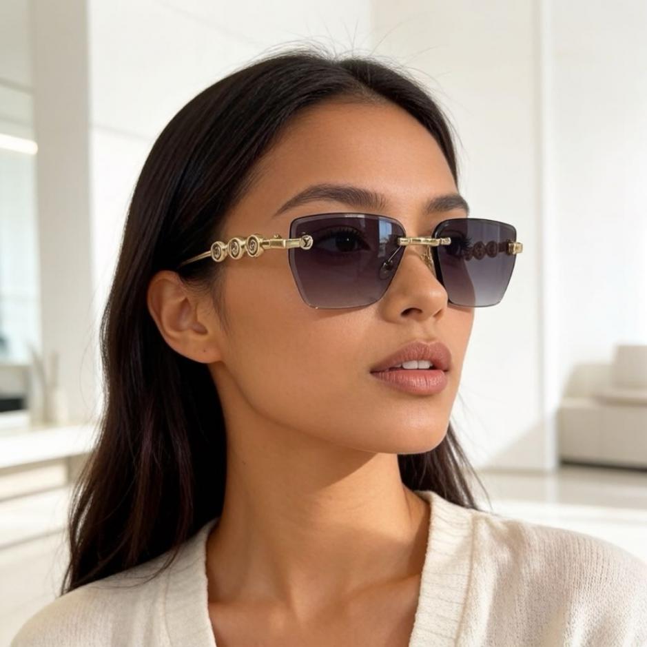 réplica,joyas,joyería,1:1,replica,fake,lujo,barato réplica,joyas,joyería,1:1,replica,fake,lujo,barato Gafas de sol Louis Vuitton, viseras, gafas de sol para mujer (BG1WI3)