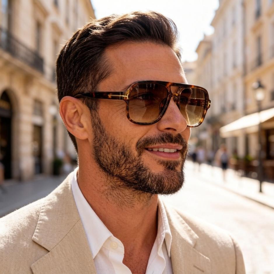 réplica,joyas,joyería,1:1,replica,fake,lujo,barato réplica,joyas,joyería,1:1,replica,fake,lujo,barato Gafas de sol unisex, elegantes y de diseño exclusivo de TOM FORD (V7837K)