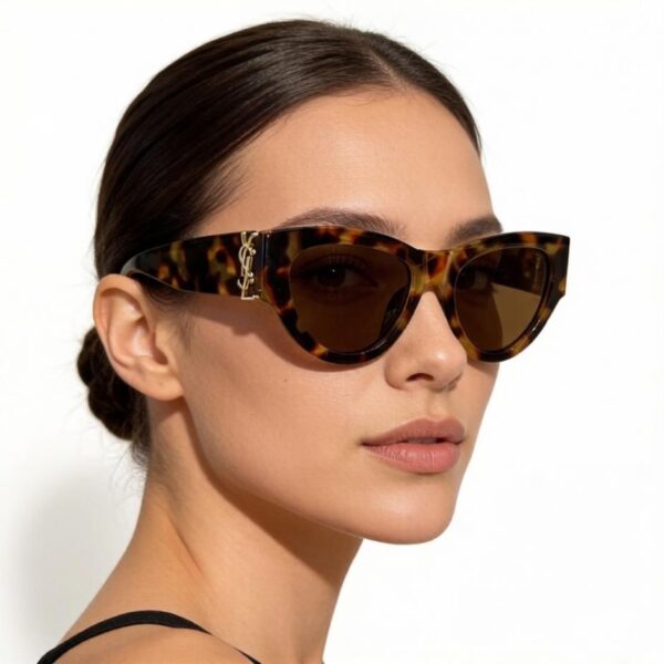 réplica,joyas,joyería,1:1,replica,fake,lujo,barato Nuevas gafas de sol YSL con el logotipo de YSL en el lateral (LXE5W2)