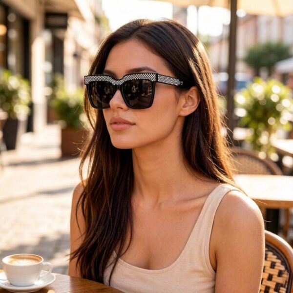 réplica,joyas,joyería,1:1,replica,fake,lujo,barato Gafas de sol Louis Vuitton, logotipo en la lente (DEEJMK)