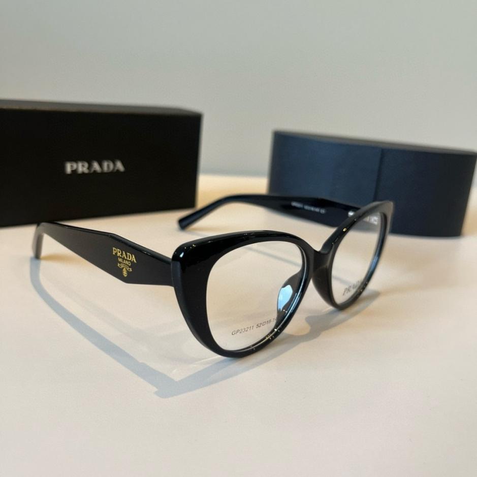 réplica,joyas,joyería,1:1,replica,fake,lujo,barato Gafas de sol Prada, con lentes sin graduación y lentes que bloquean la luz azul (XEAEIQ).