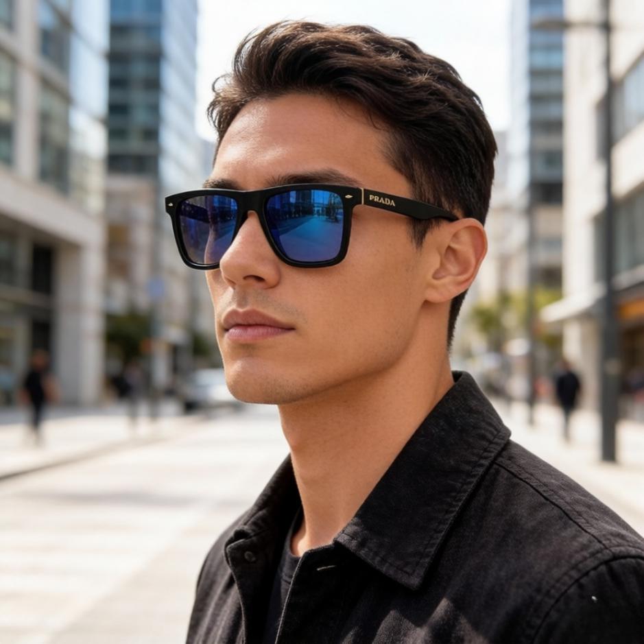 réplica,joyas,joyería,1:1,replica,fake,lujo,barato Gafas de sol para hombre PRADA de alta gama, modernas, elegantes y versátiles para conducir (E3NUZ6)